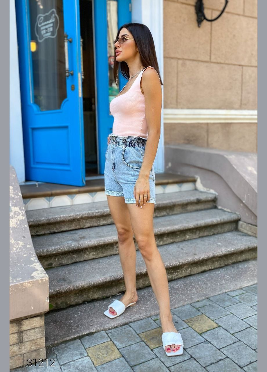 Майка в рубчик с квадратным вырезом Liton — 303775655