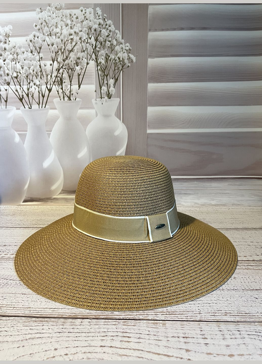 Капелюх сонцезахисний жіночий білий Гарсія (54-58) No Brand (358204264)