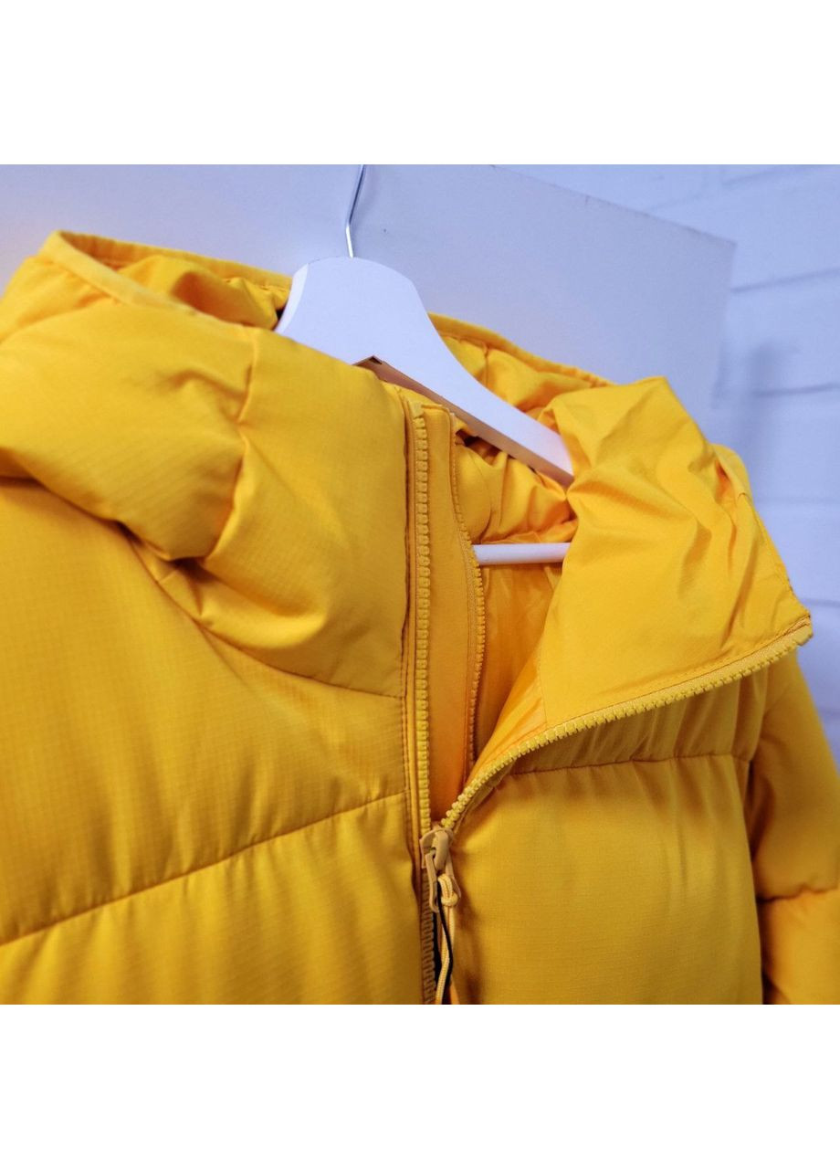 Жовта тепла легка ярка стьобана куртка Zara