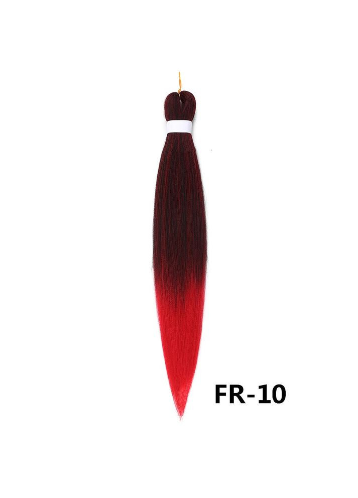 Канекалон Braid омбре чорно-червоний червоний Довжина 65 см Вага 90 грам Низькотемпературний 100-150 ° С FR-10 Easy EZ (324261561)