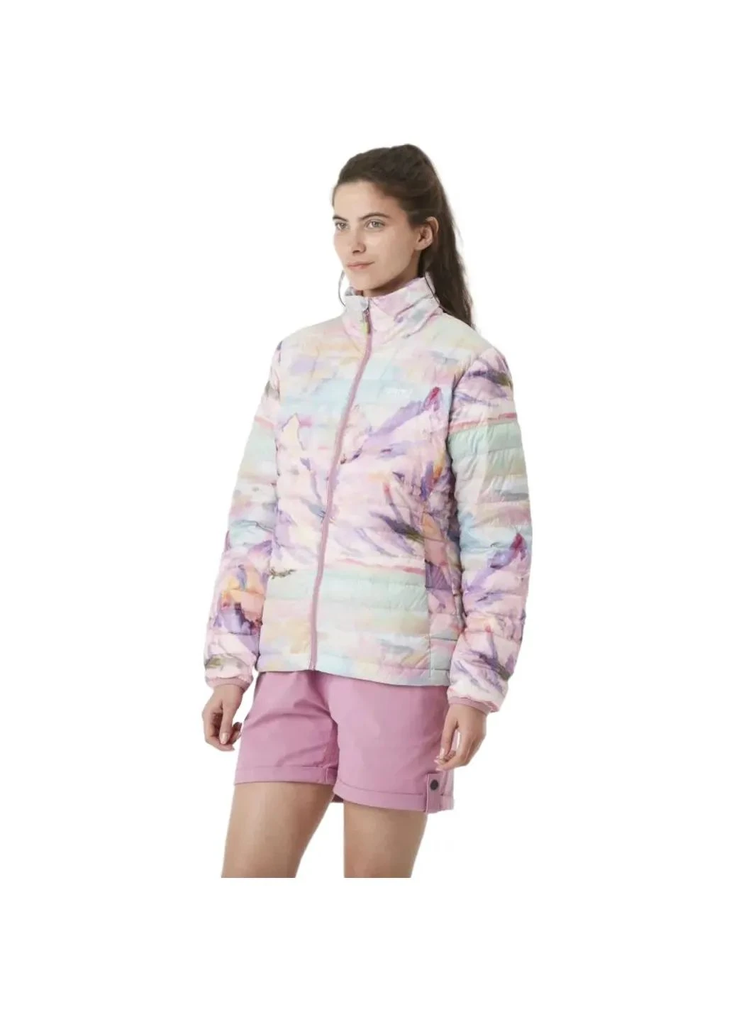 Розовая демисезонная куртка light puff printed wmn Picture Organic