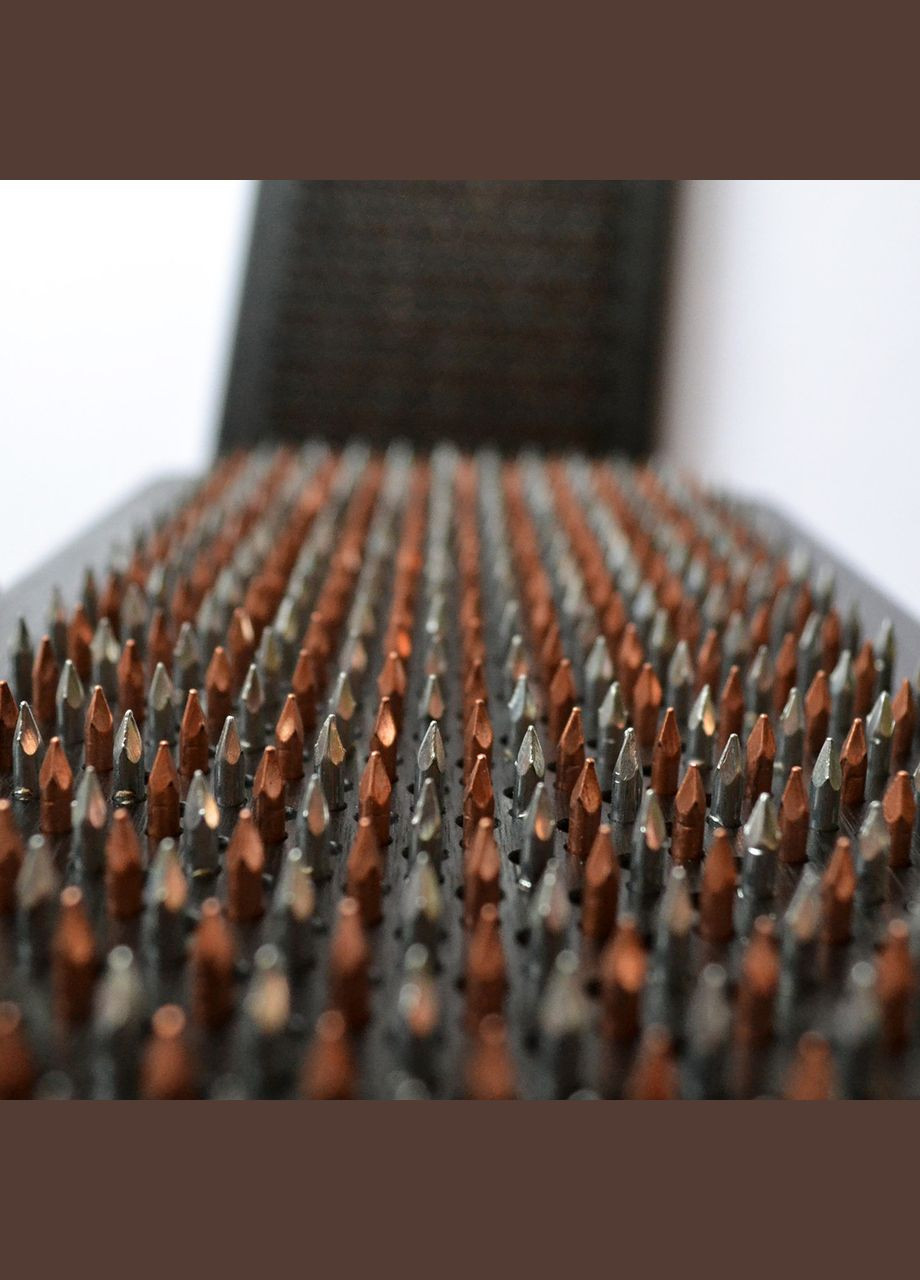 Доска Садху (медные+оцинкованные) "Хранитель", доска с гвоздями для йоги, шаг 10мм. Доска для стоянки на гвоздях. No Brand (301482672)