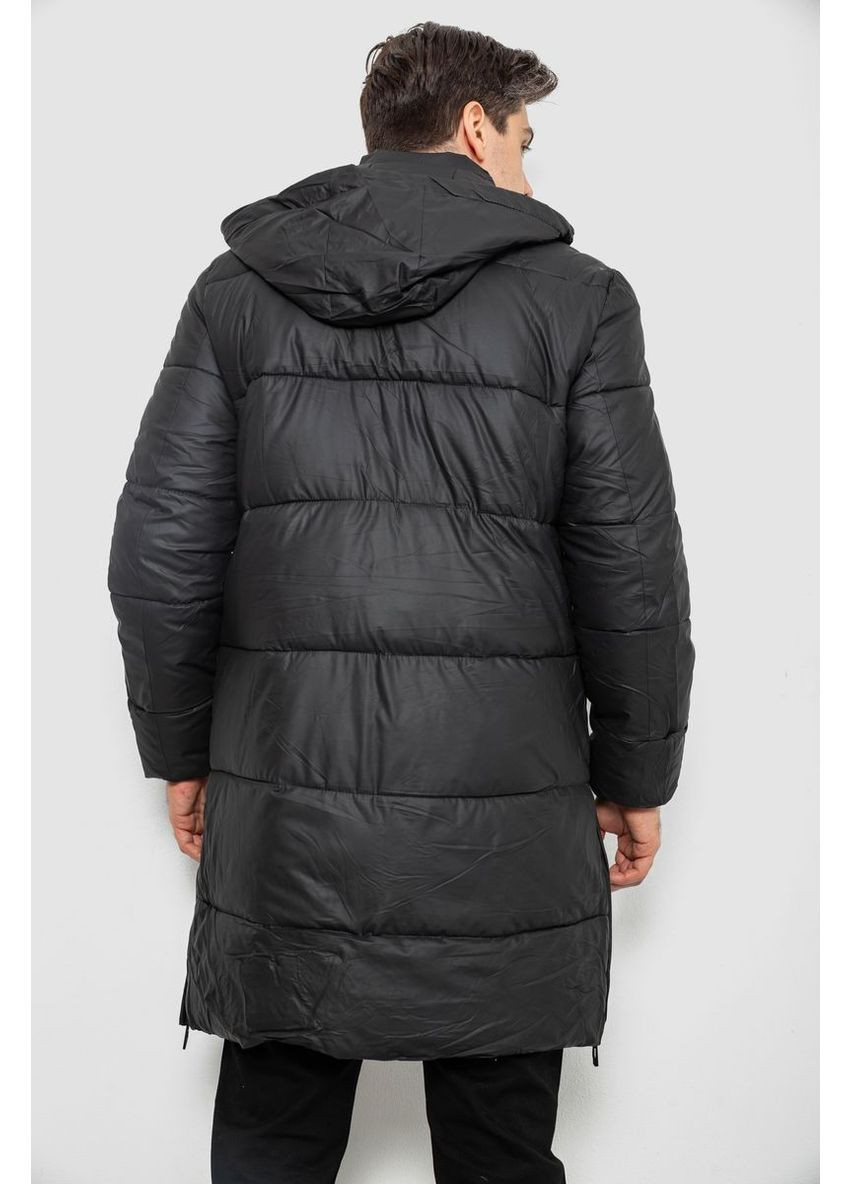 Черная зимняя куртка мужская зимняя удлиненная,, 244rh76-30 Ager