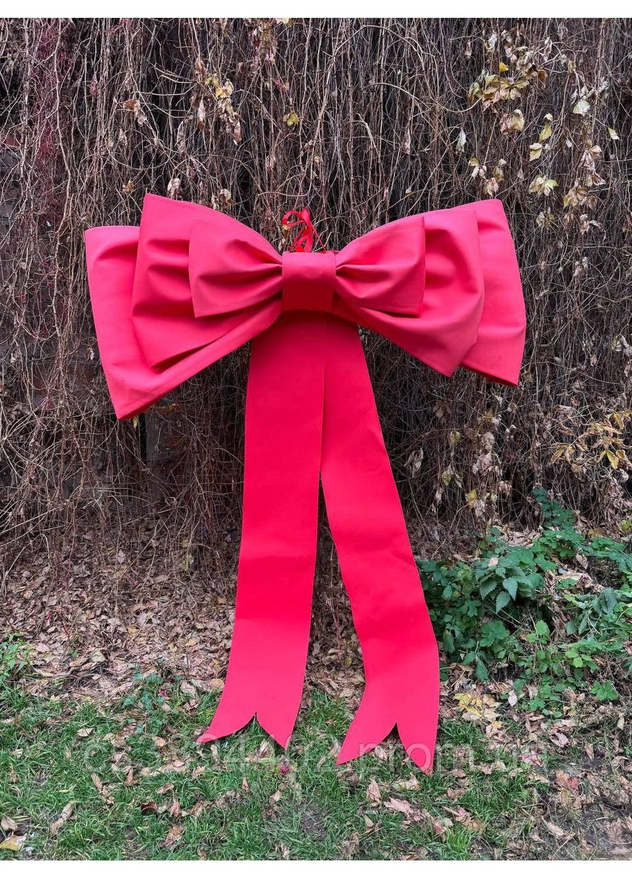 Большой декоративный бант из фоамирана для фасада, фотозоны и украшения праздника, новогодний уличный декор. No Brand (370382421)