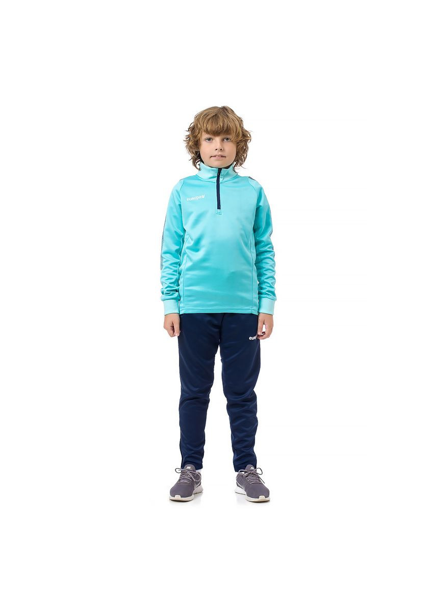 Спортивный костюм для детей Limber Up Kid 2101 Short zipper бирюзово-темно-синий ( ) Europaw (368670773)