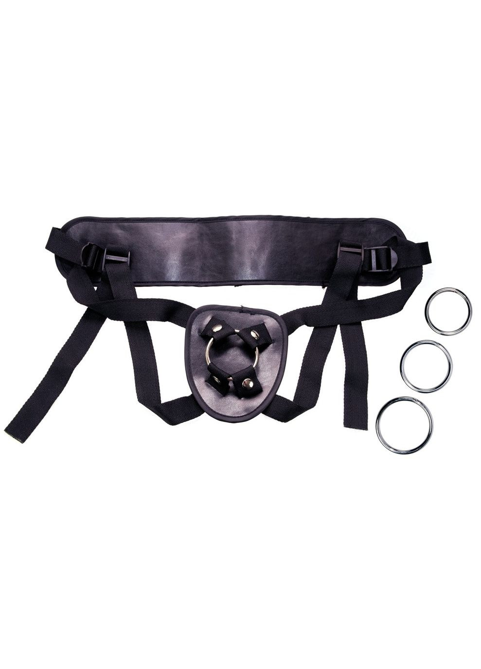 Трусики для страпона PU Leather strap Черные CherryLove You2Toys (282963160)