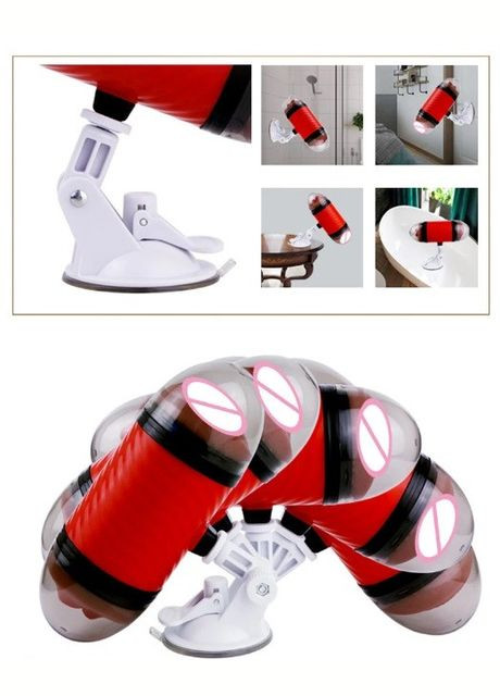 Двойной реалистичный мужской 3D мастурбатор на мощной присоске (вагина + ротик) 19.4*7 см. SexyDemon No Brand (307084778)