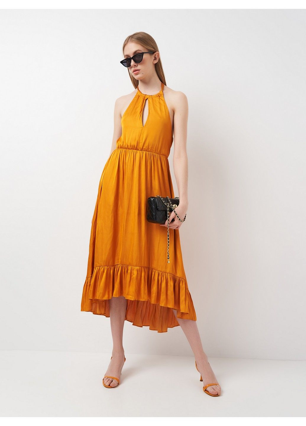 Жовтий кежуал сукня H&M однотонна
