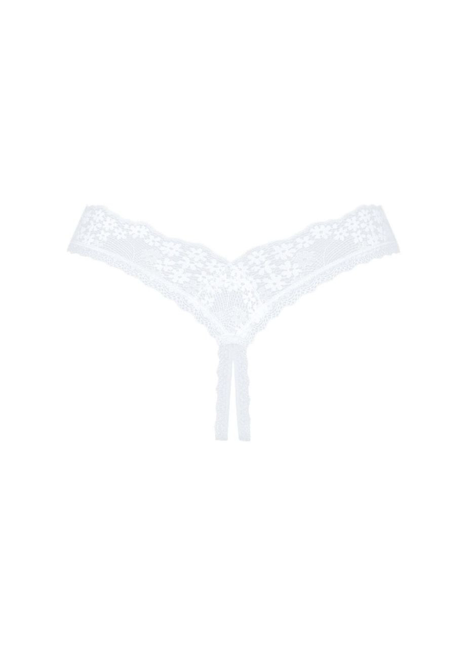 Кружевные танга Heavenlly crotchless thong XS/S, с доступом Obsessive (292862701)