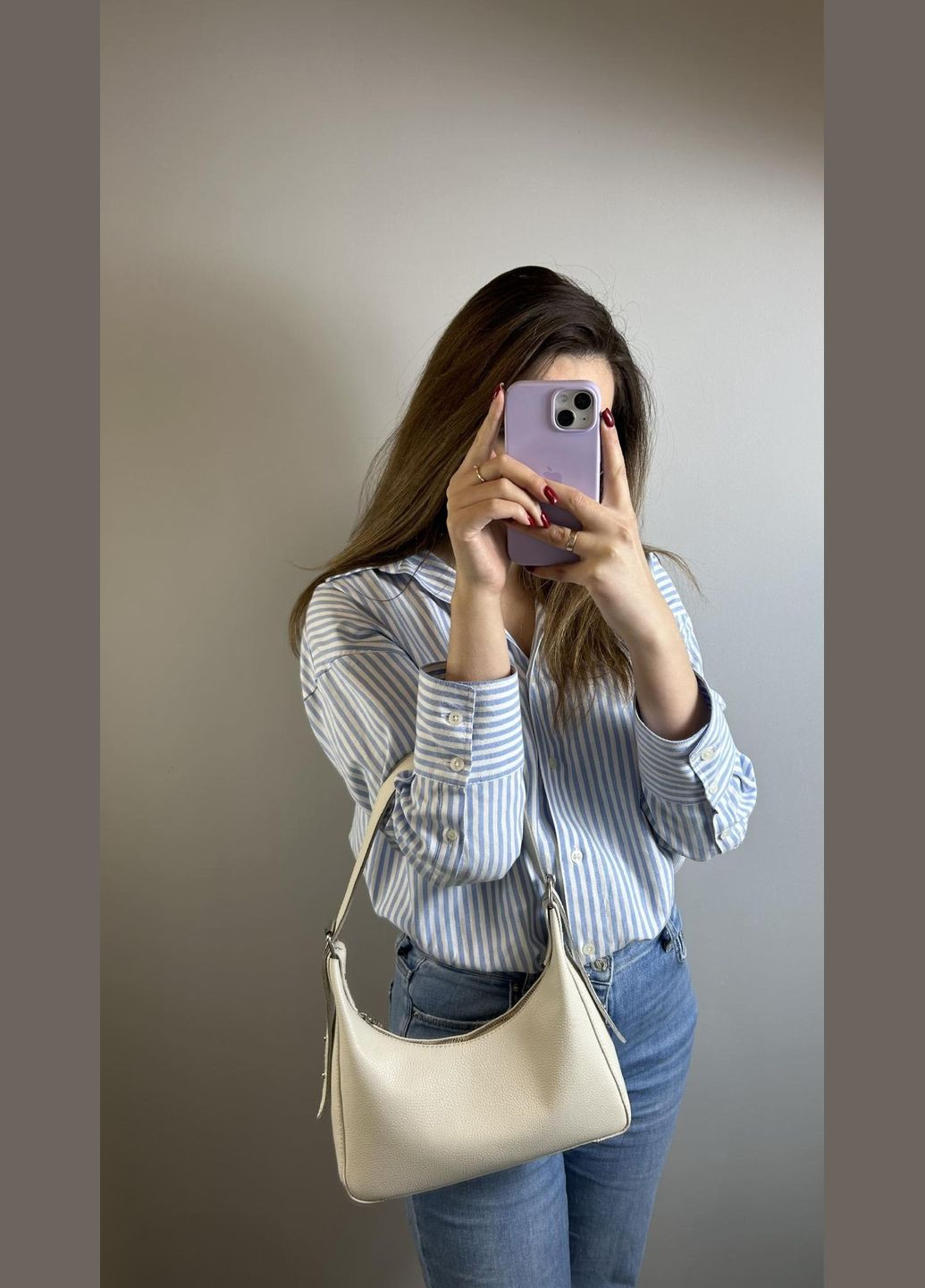 Сумка кожаная женская функциональная бежевая NIUNIU (296662344)