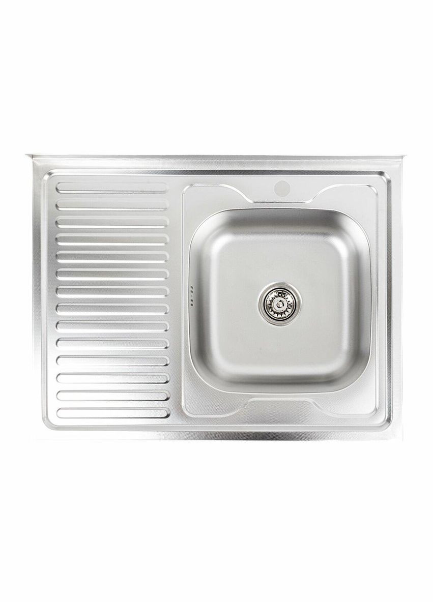 Кухонна мийка з нержавіючої сталі 8060 R ДЕКОР (0,7/160 мм) Valeso (342071915)