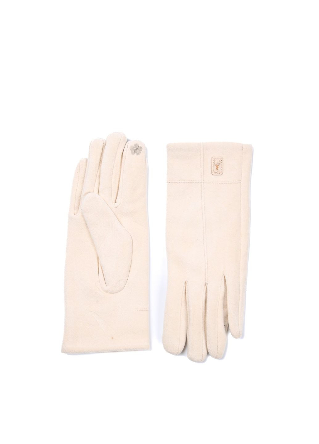 Перчатки Smart Touch женские экозамш молочные АЛЬВИНА LuckyLOOK 925-243 (362463361)