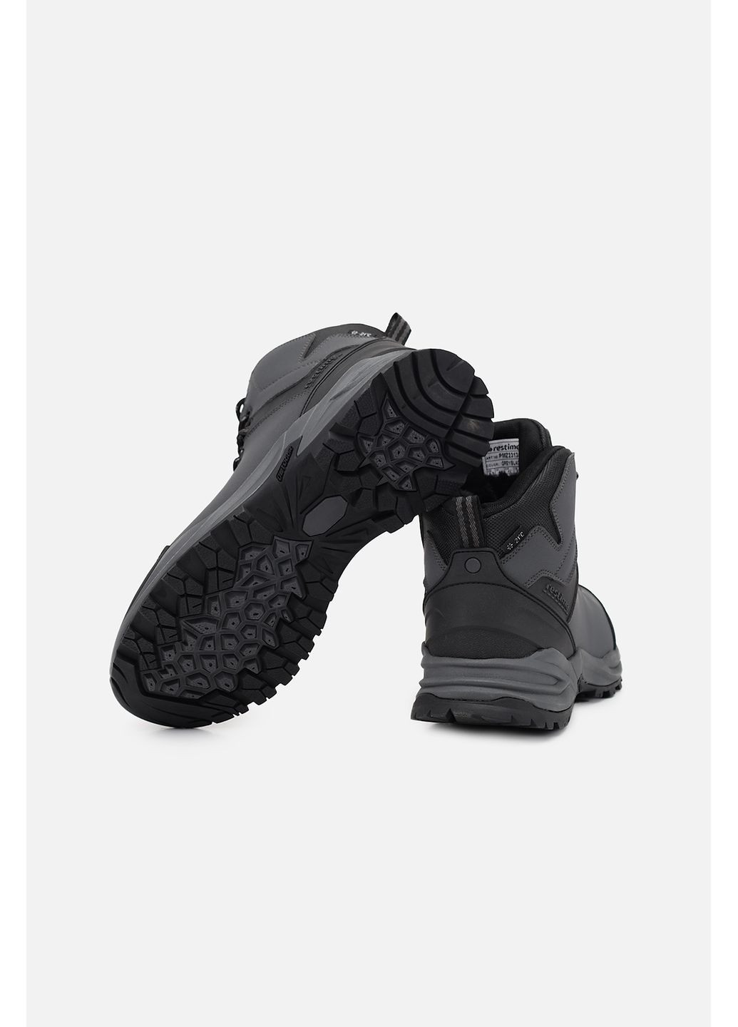 Серые зимние ботинки мужские цвет серый цб-00281487 Restime