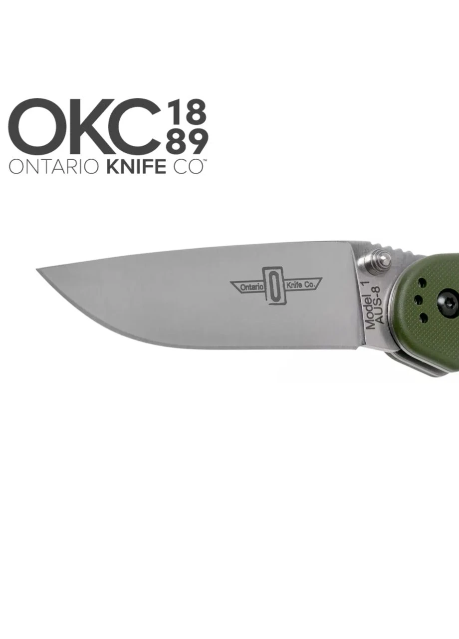 Нож складной Knife RAT I AUS-8 Foliage Green Ontario (400735032)