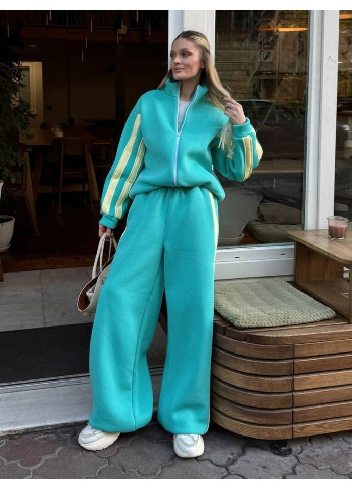 Стильний жіночий спортивний костюм з контрастними лампасами ❄️❄️❄️ Україна (372045821)