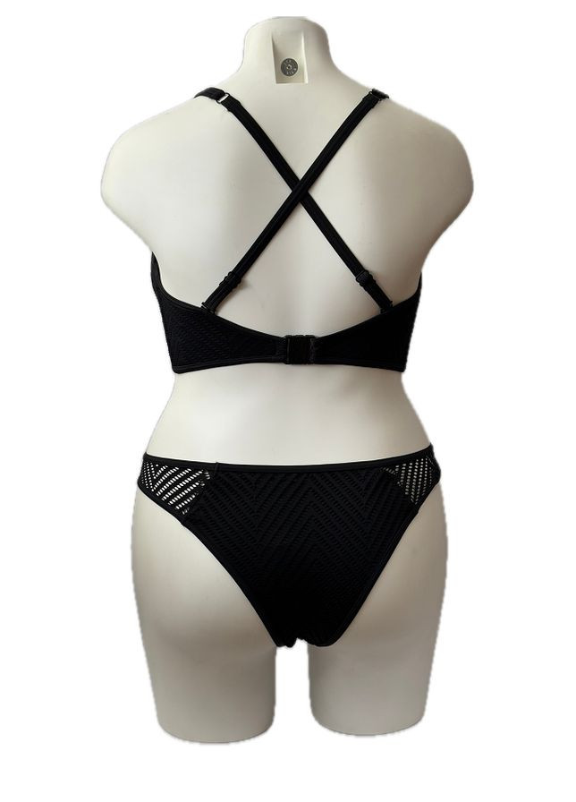 Черный летний купальник раздельный 6961-6966 топ, раздельный Freya Urban