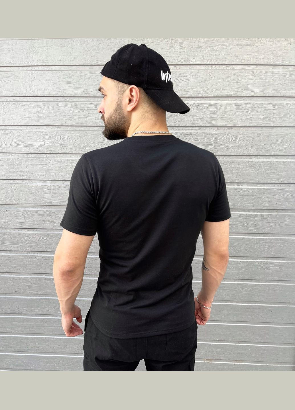 Черная мужская футболка "ukrainian" Vakko