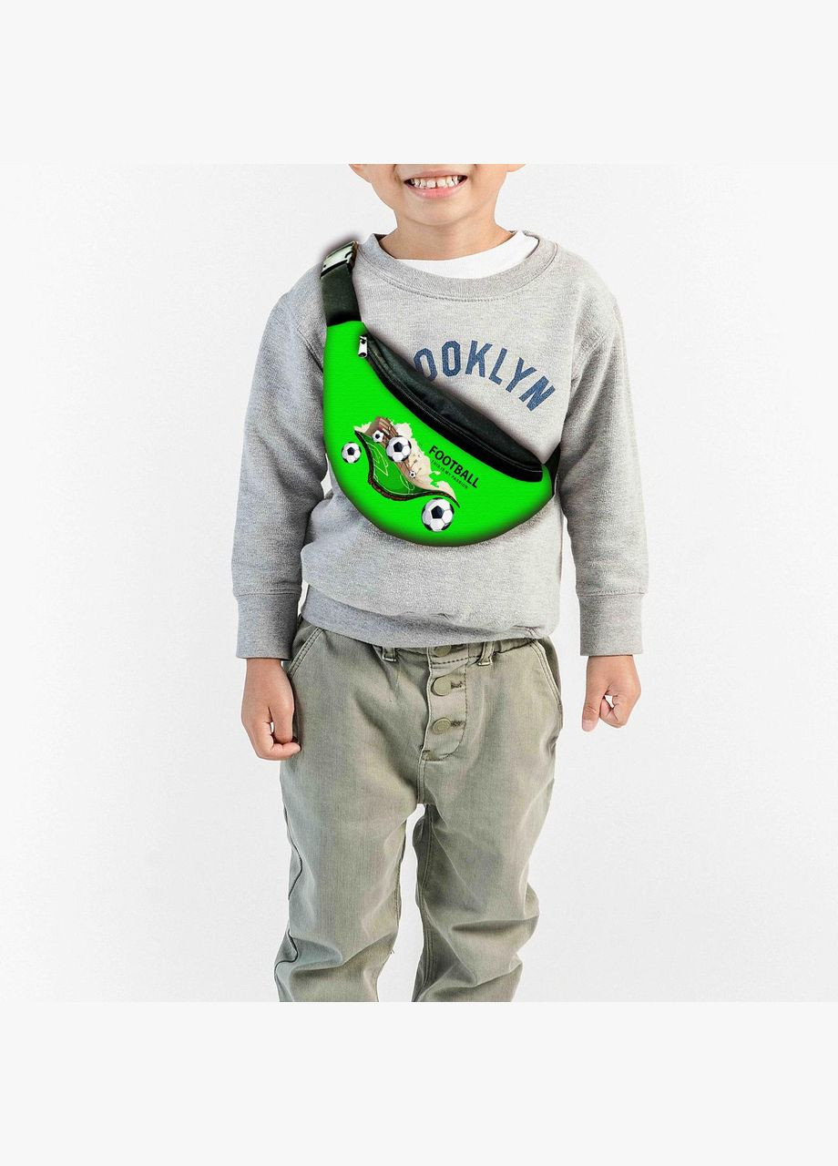 Сумка-бананка дитяча футбол з принтом, 32х15см, сумка футболіста для хлопчика через плече No Brand (306438734)