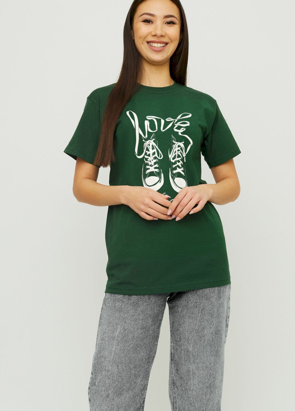 Футболка Boyfriend / air print / YAPPI - (252386608)