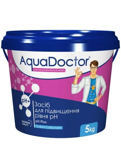 PH Plus 5 кг | Засіб для підвищення рівня РН води басейну AquaDoctor (313616284)
