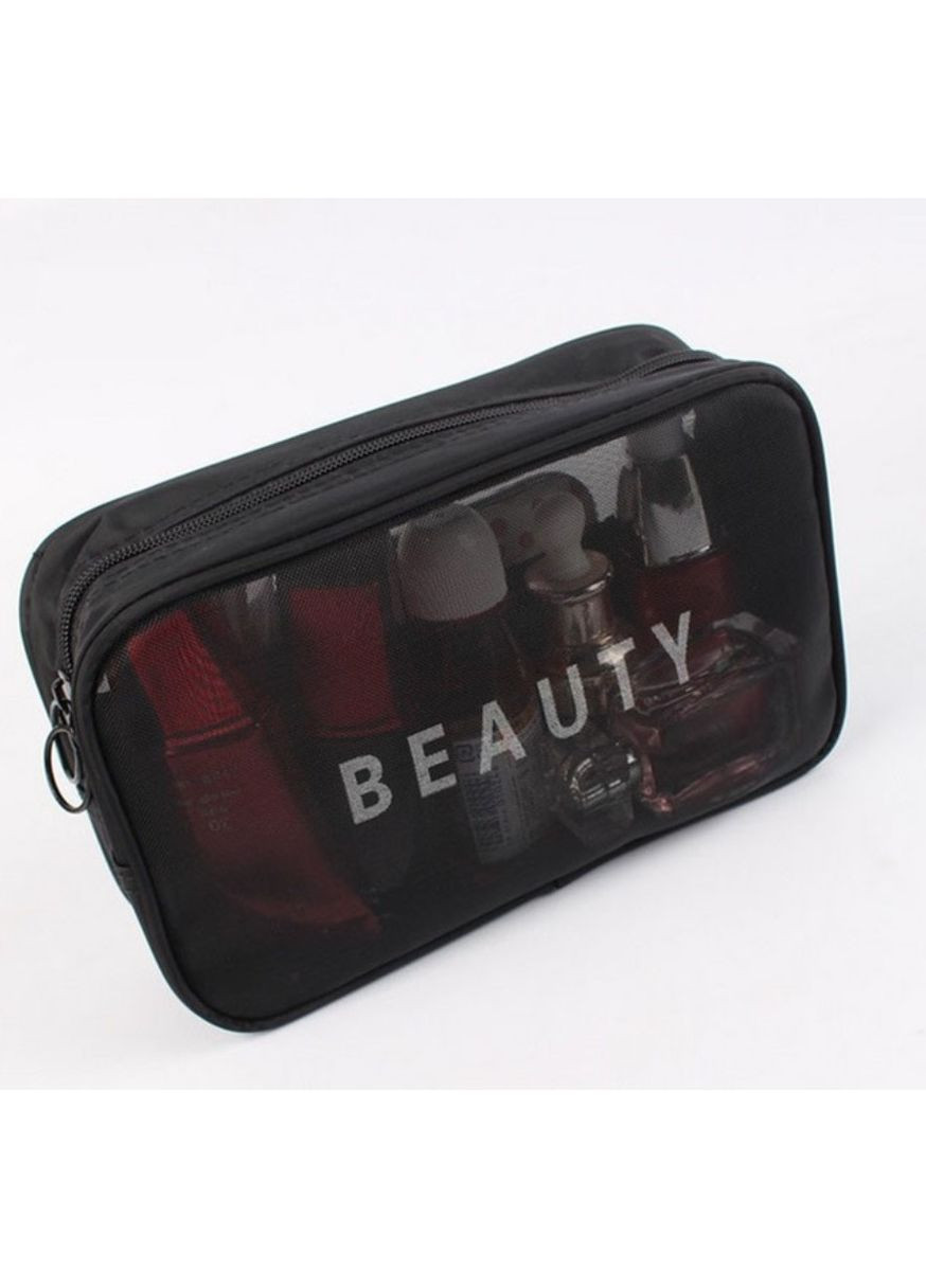 Прозрачная женская косметичка на молнии, органайзер для мелочей 22×14×2 см No Brand (361113506)