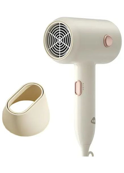 Фен для волосся Hair Dryer Air 7 з потужним двигуном і функцією іонізації 1800 Вт Бежевий Enchen (362666666)