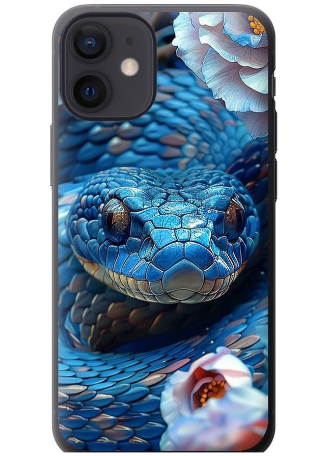 2D пластиковый чехол 'Blue Snake' для Endorphone Apple iPhone 12 Mini (287272202)