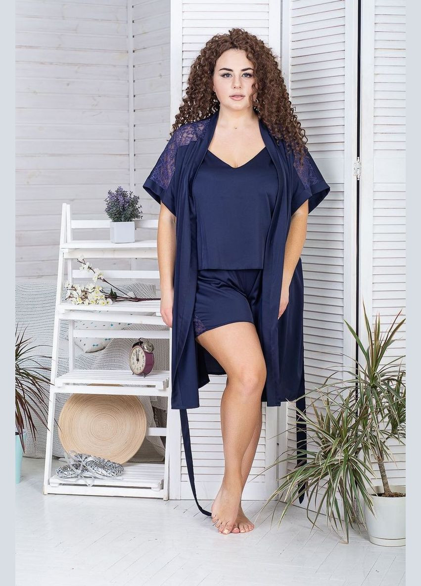 Синій літній комплект для дому з піжамою MiaNaGreen К1017п blue
