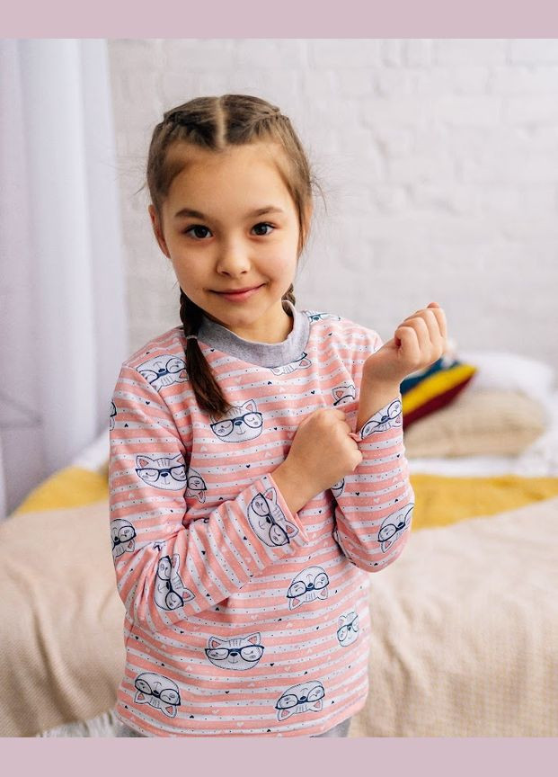 Рожева піжама для дівчинки (тепла) hc (h001-6076-024-5-1) No Brand