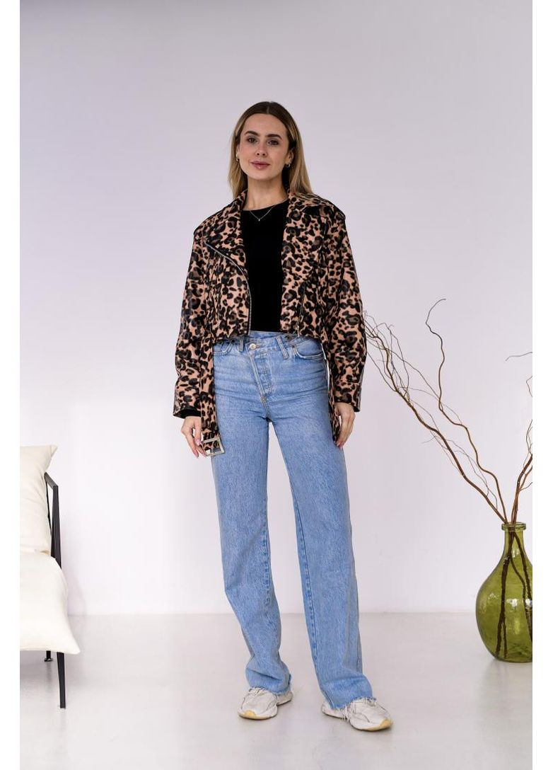 Комбинированная демисезонная женская косуха стильная модная весна осень стиль украинское производство No Brand