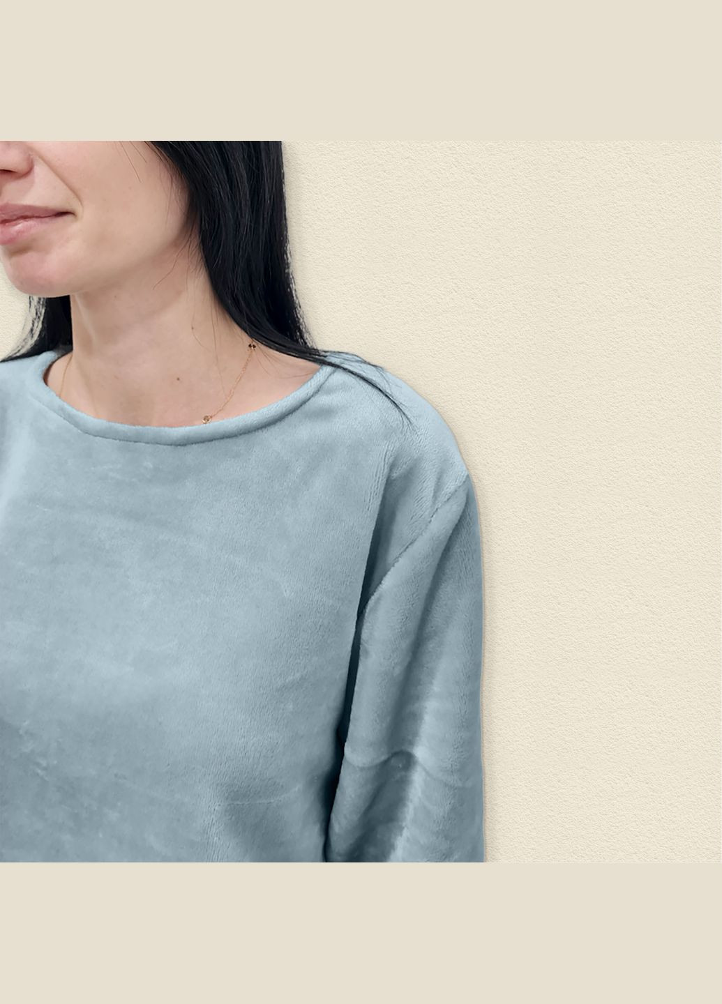 Комбинированная всесезон женская демисезонная пижама из пушистой ткани silver dexter's