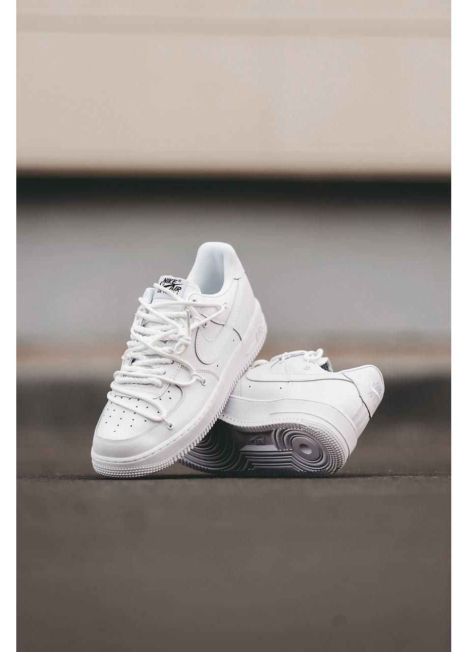 Білі Осінні кросівки чоловічі nike air force 1 white v2 найк аір форс 1 преміум No Brand