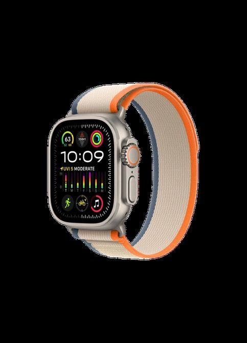 Смарт-часы Watch Ultra 2 GPS + Cellular 49mm Titanium Case with Orange/Beige Trail Loop - M/L (MRF23) Apple (323615389)