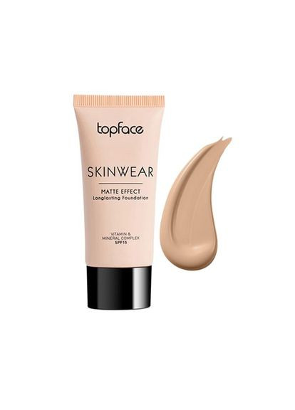 Тональний крем "Skinwear - Matte Effect Longlasting Foundation" [04] (30 мл) TopFace (334869490)