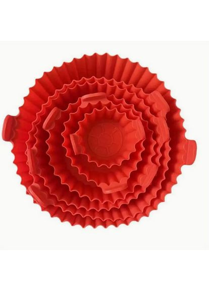 Набор силиконовых форм для аэрогрилей и аэрофритюрниц SAM-8857 красный 6 шт. No Brand (333832678)