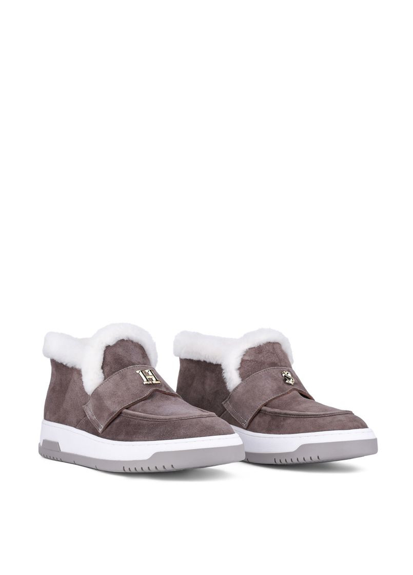 Зимние женские ботинки filipa fw2521 бежевый замша Helena Soretti