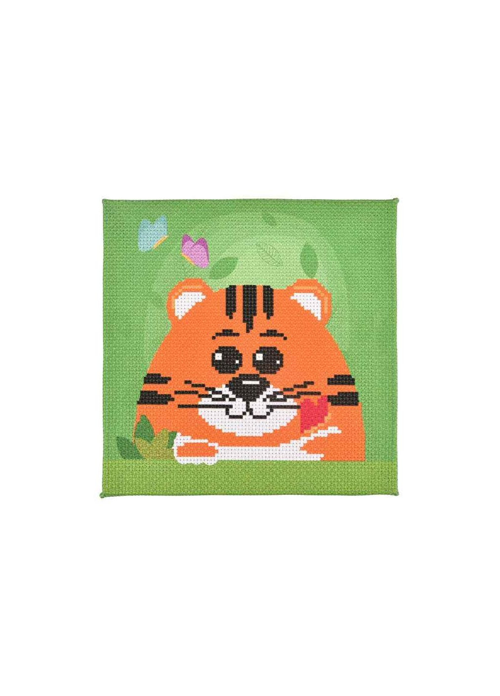 Вишивка хрестиком Пухнастий сміливець 20х20см AX-209 Strateg (363327167)