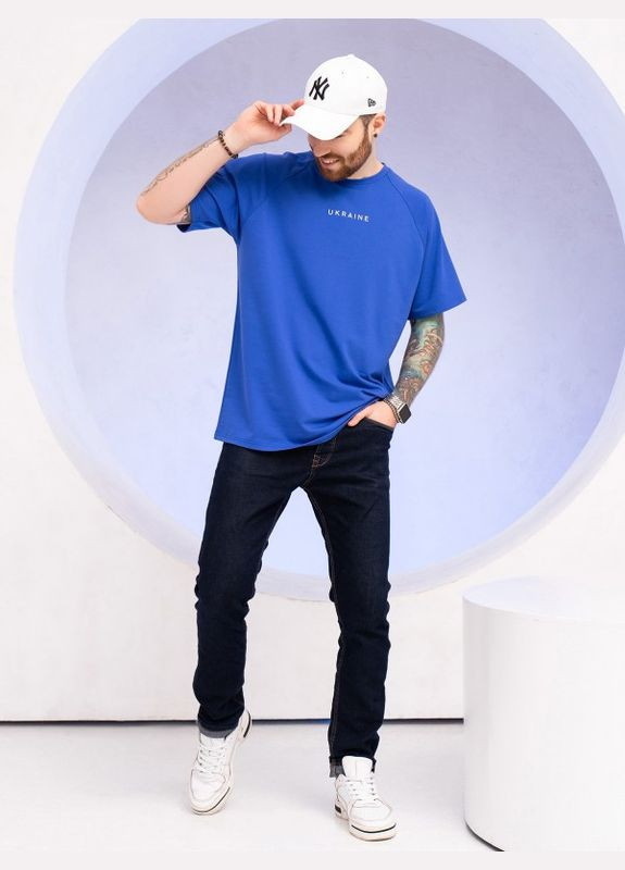 Синяя футболка gn-523 синие ISSA PLUS