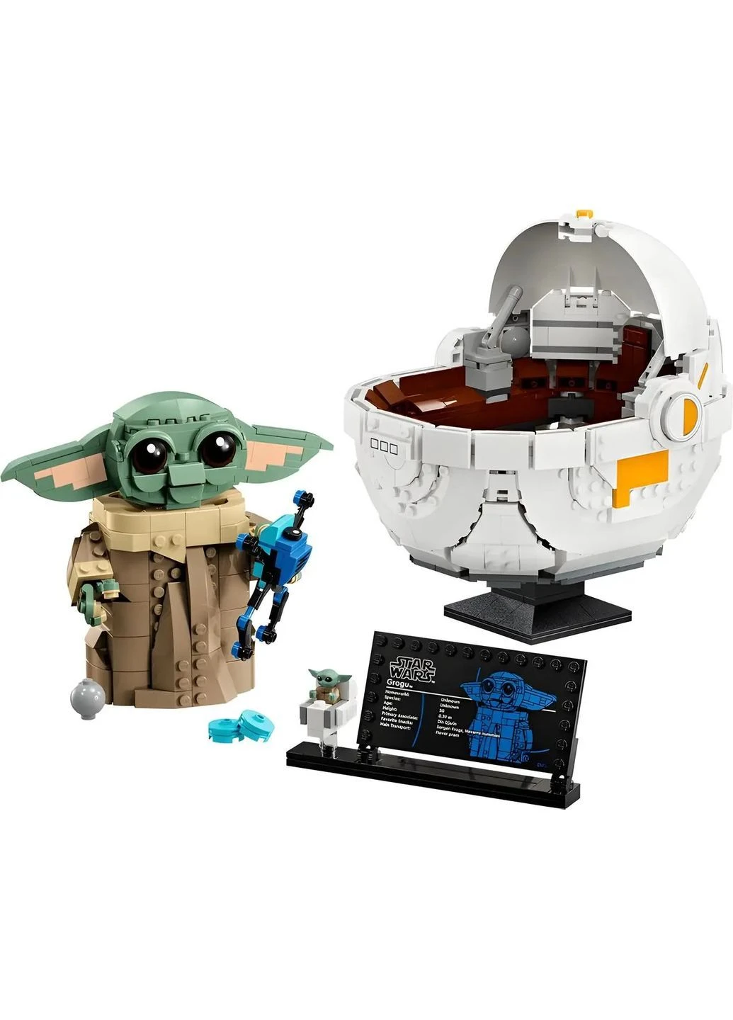 Конструктор Star Wars Грогу в воздушной коляске на 1048 деталей (XING6655) No Brand (379612876)