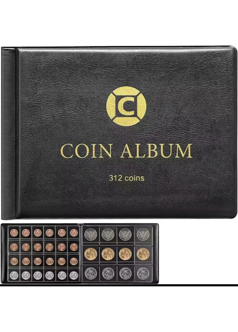 Альбом для коллекционирования монет 312 карманов No Brand (364273189)