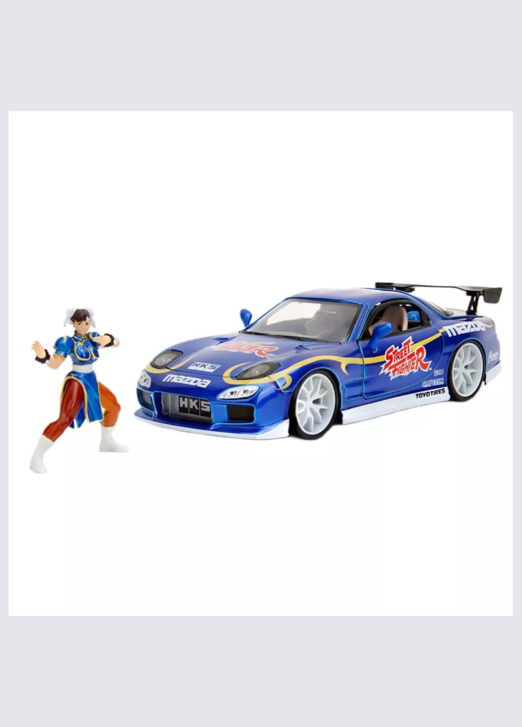 Машинка Уличный боец Mazda RX-7 с фигуркой Чан-ли 1:24 (253255062) Jada (330057585)