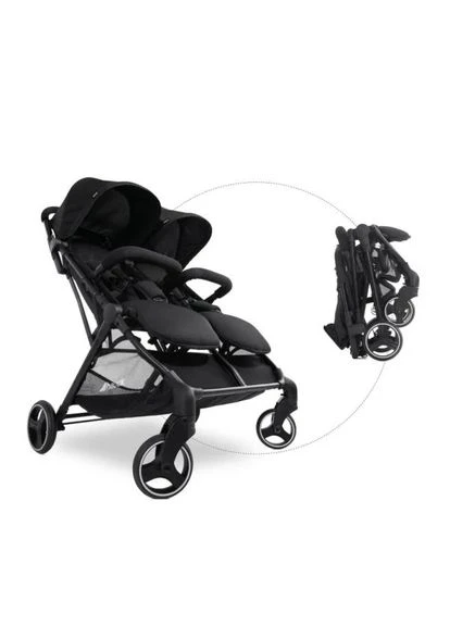 Прогулочная коляска для двойни Hauck Swift X Duo 84х75х102 см черная No Brand (400576420)
