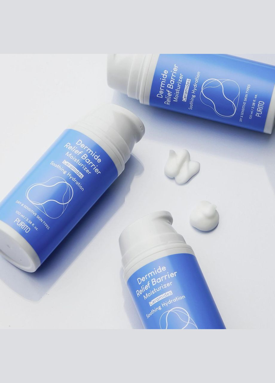 PURITO Увлажняющий барьерный крем Seoul Dermide Relief Barrier Moisturizer, 100 мл — Крем, Южная Корея (331289083)