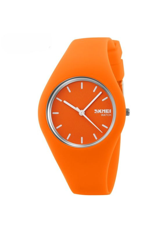 Часы 9068OG оранжевые спортивные кварцевые для мужчин и женщин с водонепроницаемостью 50 м ProDobro (367265902)