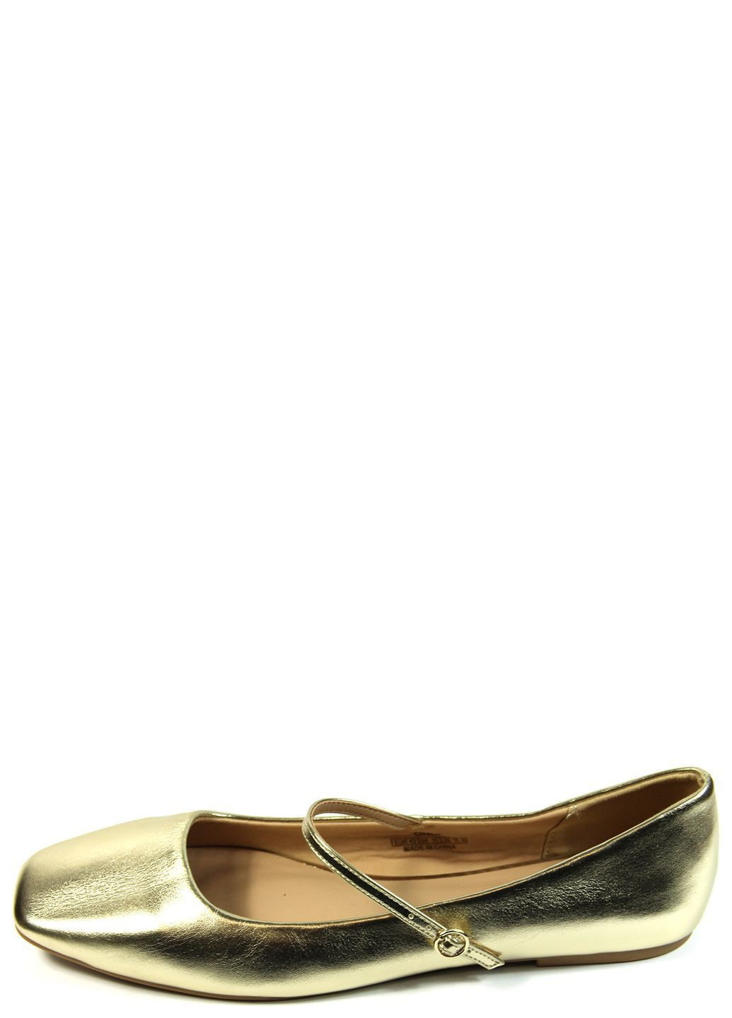 Жіночі жіночі балетки Only | золоті однотонні штучна шкіра (369164290)