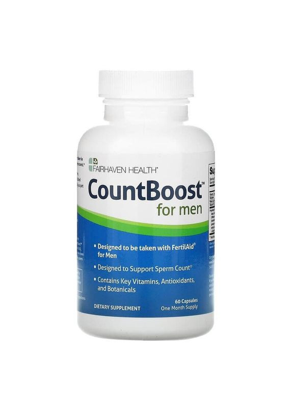 Репродуктивное здоровье мужчин, CountBoost, 60 капсул Fairhaven Health (351383816)