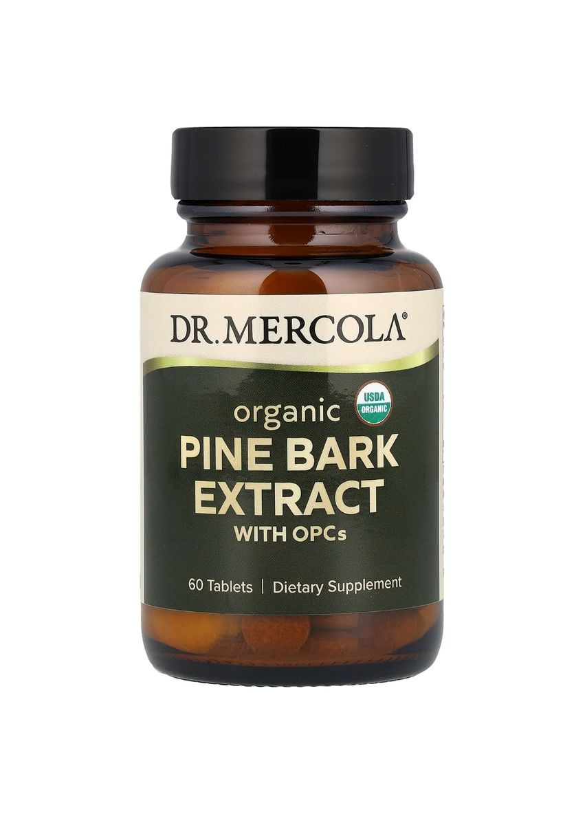 Органічний екстракт соснової кори з ОРС, Pine Bark Extract with OPCs,, 60 таблеток Dr. Mercola (365284675)