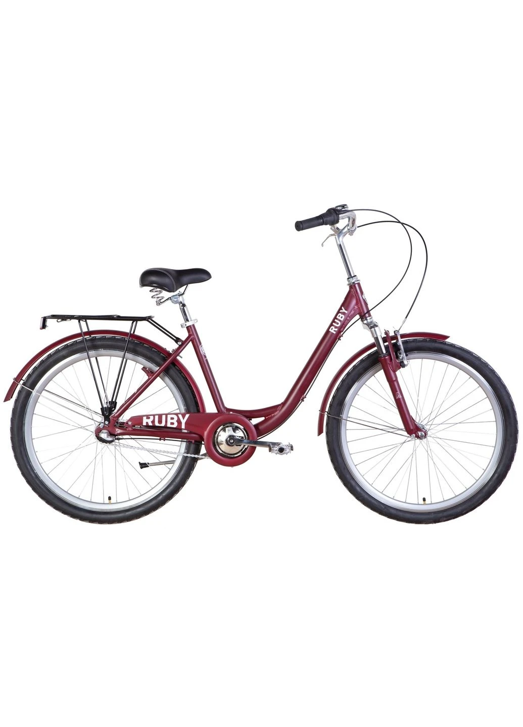 Женский городской велосипед 26" Dorozhnik RUBY AM PH 2022 с планетарной втулкой Shimano NEXUS тёмно-красный Дорожник (312230874)