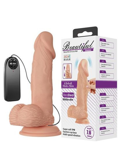 Вібратор - Beautiful Encounter Zebulon Vibrator Flesh - Реалістичні вібратори LyBaile (335399766)