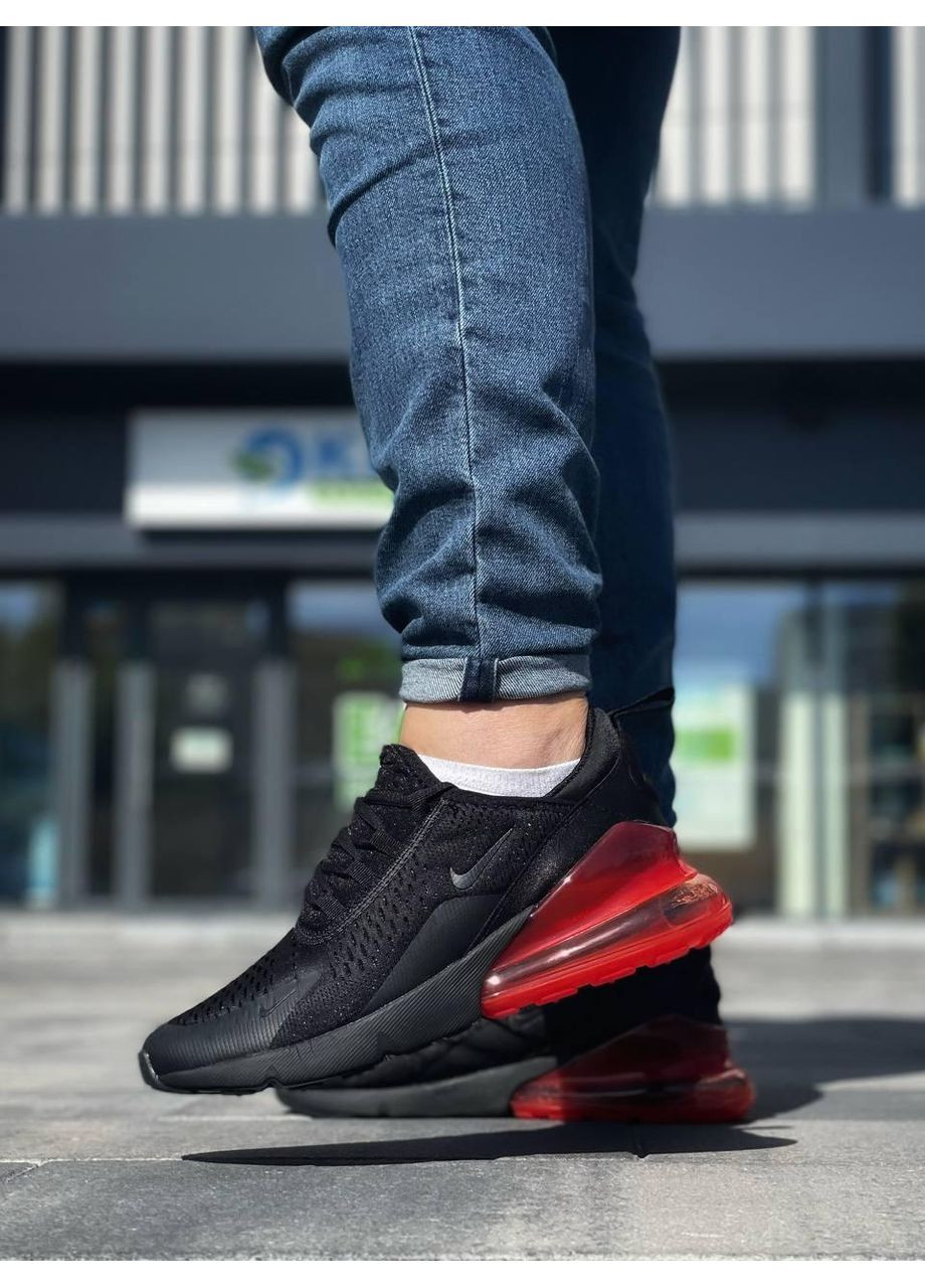 КРОСІВКИ ЖІНОЧІ NIKE AIR MAX 270 BLACK RED 2 НАЙК АІР МАКС 270 No Brand чорні демісезони (367168788)